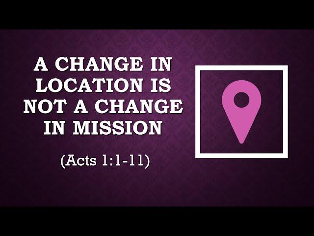 May 3rd LFBC Sunday Service "A Change In Location Is Not A Change In Mission"- Pastor Jon