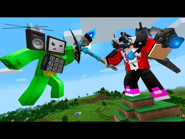 JJ TITAN CAMERAMAN vs Mikey TV MAN TITAN in Minecraft! - Maizen