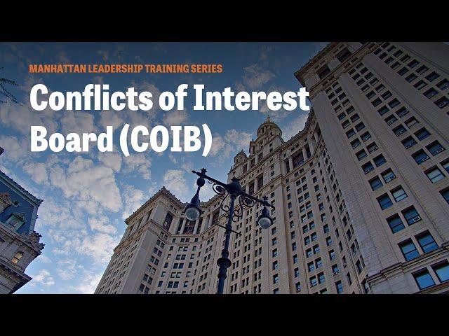 What is the NYC Conflicts of Interest Board (COIB)?