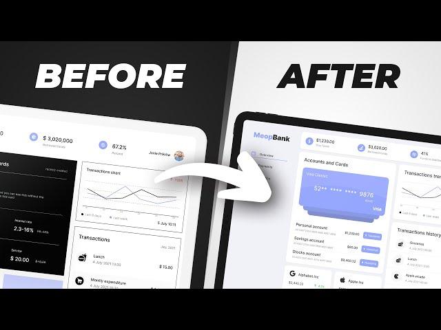 Before & After 3 - Advanced UI Design In Action