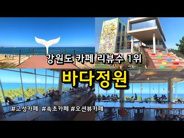 [카페추천] 강원도에서 가장 유명한 오션뷰카페 바다정원 / 속초카페 고성카페 /강원도 가볼만한곳 /