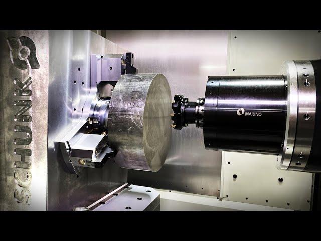 60 HP MAKINO Horizontal | Machining Titanium | 1st CUT