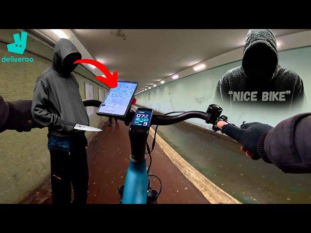 The UK's Most DANGEROUS City At Night! Delivery Rider POV