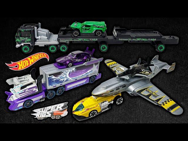 2024 Hot Wheels Super Rigs Turbolence Tug, Straight Freightin', Galactic Express - Unboxing & Review