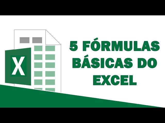 As 5 FÓRMULAS BÁSICAS do Excel que você TEM QUE APRENDER antes do PROCV