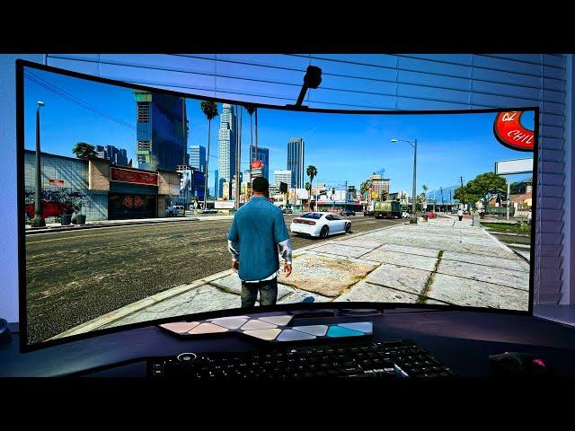 GTA 5 Modded on PC Looks AMAZING on a 45" LG UltraWide OLED | LG45GS96QB RTX HDR Gameplay