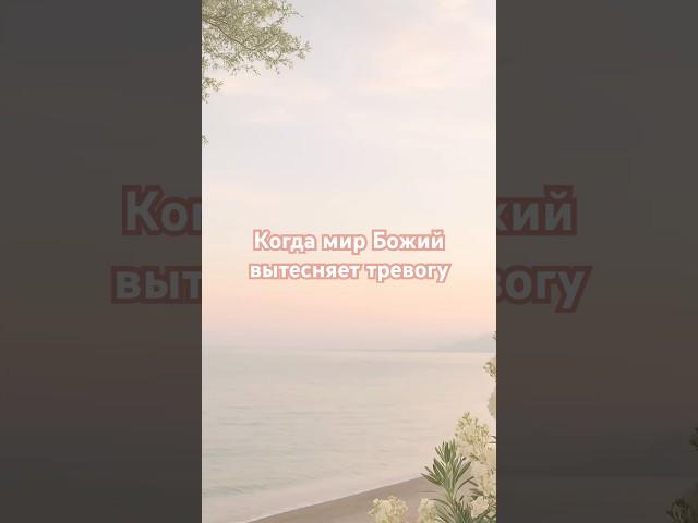 ️ Когда Мир Божий вытесняет тревогу #мирБожий#покойвдуше#библия#молитва#бог#душа