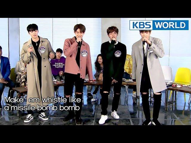 Wanna One sings BLACKPINK's 'Whistle' in original key! [Happy Together/2018.01.25]