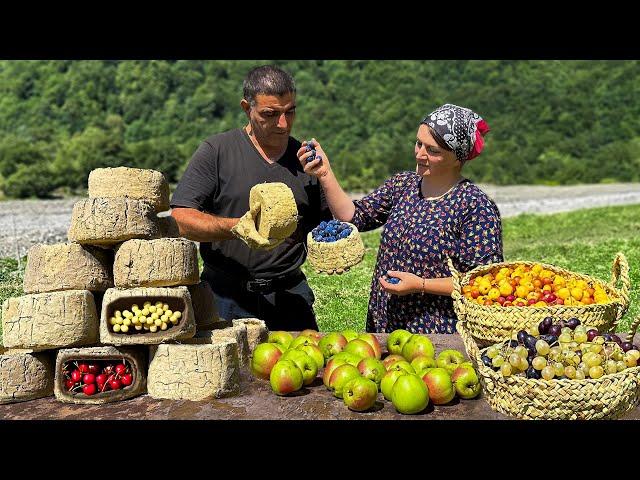 Hermits Harvested Fruit and Made Clay Storage Containers! An Ancient Way to Store Fruit for Winter