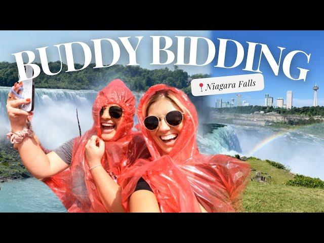 BUDDY BIDDING TRIP TO NIAGARA FALLS!! // Flight Attendant Life