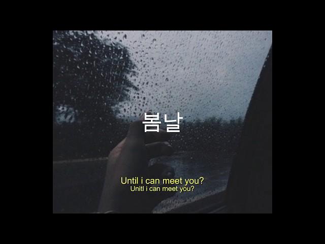 BTS Spring day, but you're in a car while it's raining