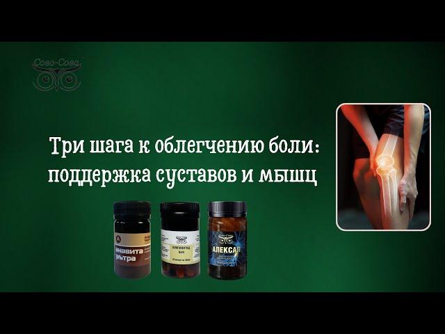 Поддержка суставов и мышц с продукцией Сово-Сова