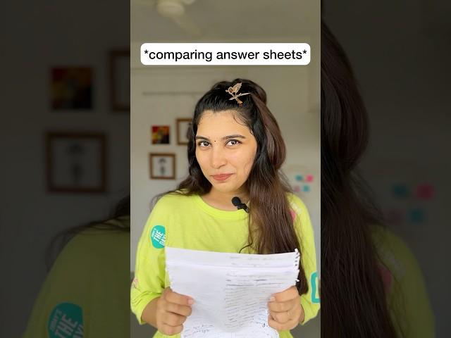 Comparing answer sheets #comedy #shorts #malayalam