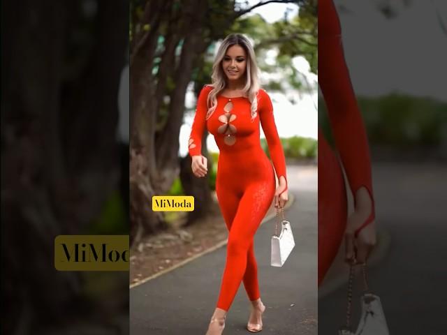 Trending red jumpsuit #fashion #outfit #trending