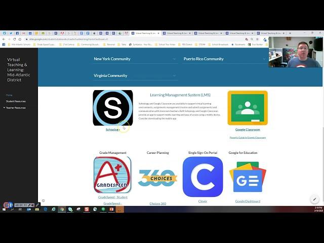 Virtual Teaching & Learning Navigation