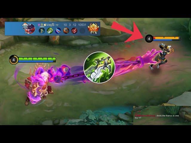 Franco Best 1 Shot Build & Emblem Is Here!! (Enemy Auto Surrender) xotictre | Mobile Legends