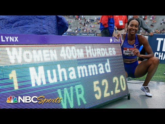 Dalilah Muhammad breaks world record in 400 hurdles at US Nationals | NBC Sports