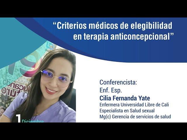 Criterios médicos de elegibilidad en terapia anticonceptiva