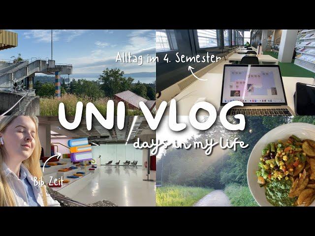 UNI VLOG - Stressige Woche als Studentin im 4. Semester, Zeit in der Bibliothek und mehr