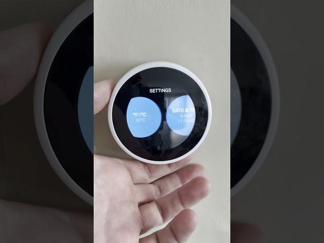 Change Google Nest temprature settings from farenheit to celcius