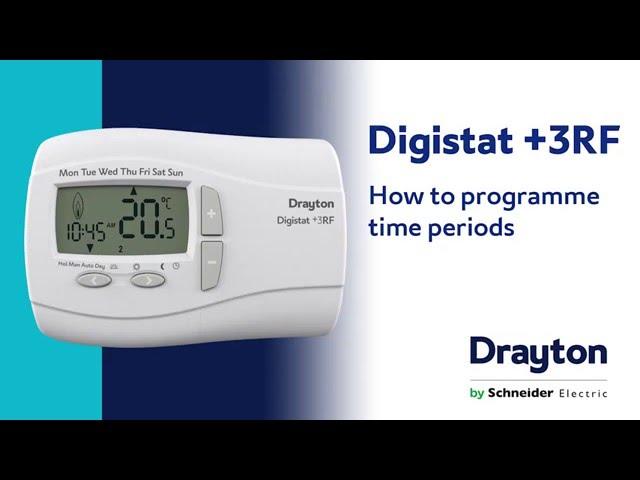 How to programme time periods on the Drayton Digistat +3RF