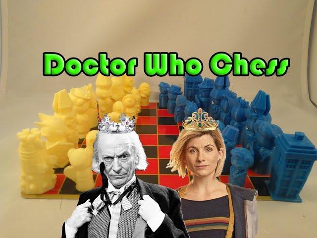 3D Printed Doctor Who Chess Set