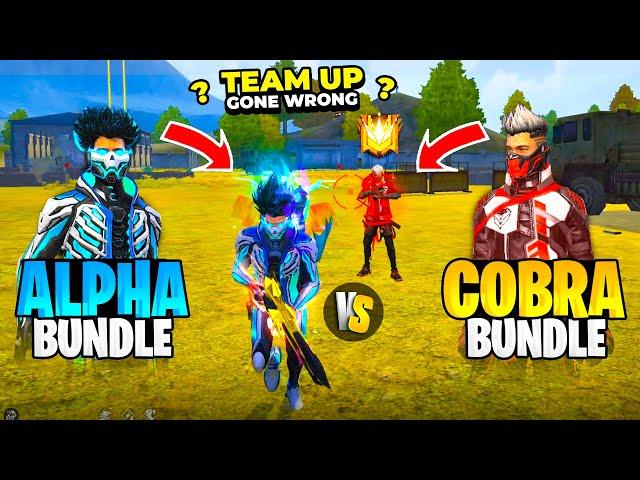 Legendary Cobra Bundle Vs New Alpha Flameborn  Team Up Gone Wrong #Shorts - Garena Free Fire