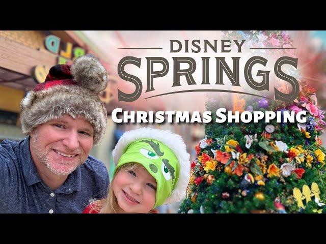 Disney Springs Christmas Shopping with Harper & Adam | Disney Springs Christmas Time at Disney World