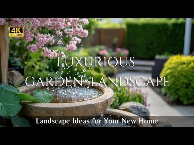 Effortless Elegance: Simple Yet Luxurious Garden Landscape Ideas for Your New Home