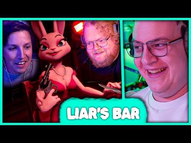 Пятёрка переиграл всех Картой Дьявола в Liar's Bar  Русская Рулетка с T2x2, mazellovvv, drakeoffc