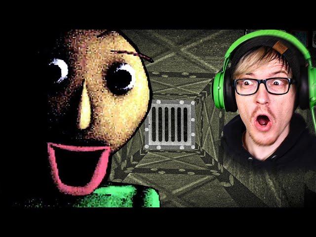 Baldi can now use vents to chase you and its scary... (New Update)