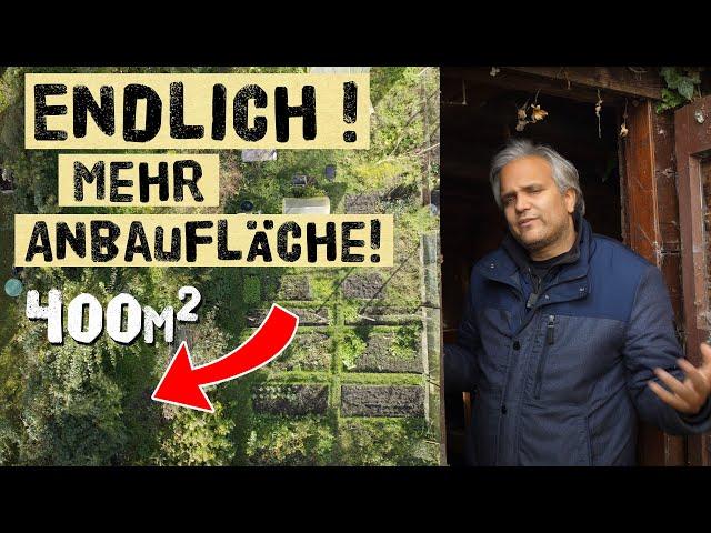 Großen Gemüsegarten Planen - Erste Schritte Bestandsaufnahme. Hier entsteht mein 400m² Nutzgarten.