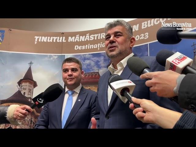 Premierul României, Marcel Ciolacu este la Suceava