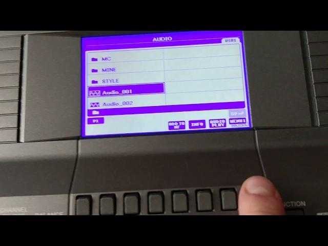 Yamaha PSR USB & mic recording