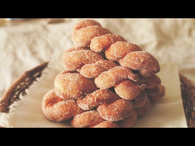 Korean twisted doughnuts recipe - Most famous Doughnuts in Korea! Korean Street Food Recipe