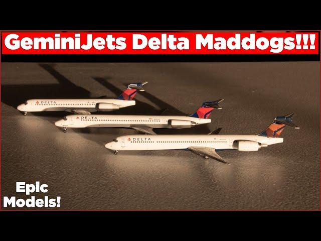 GeminiJets 1:400 Delta Air Lines MD-88, MD-90, & 717-200 Review! | Model Reviews #32