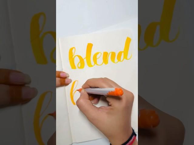 Brushpen technique #ytshorts #shorts #songs #calligraphy #technique #blending #domsbrushpens