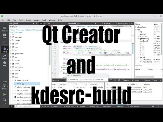 Qt Creator and kdesrc-build tutorial - June 2022 - aa10f872