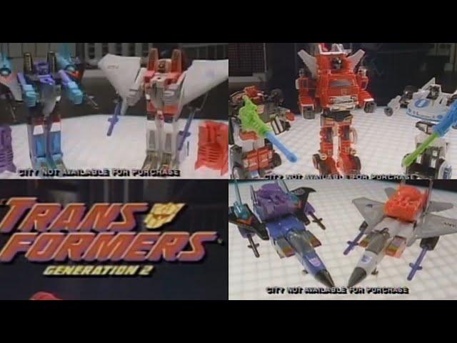 Transformers generation 2 commercial. Vintage G2 toys tv advert jazz Starscream ramjet sideswipe