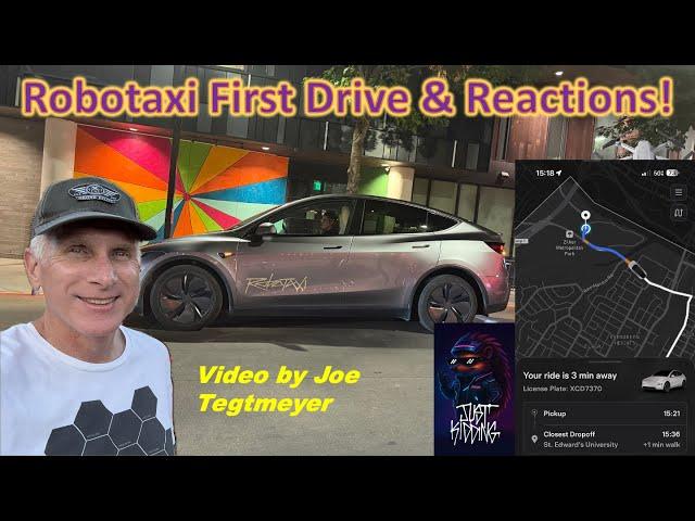 What is a Tesla Robotaxi Like? Follow along on this World Premier First Drive!