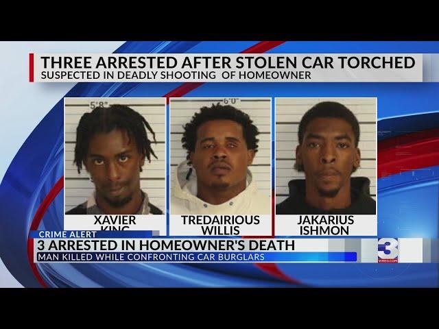 3 arrested after homeowner who confronted them killed