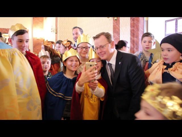 Sternsinger in der Thüringer Staatskanzlei - Dreikönigssingen 2017