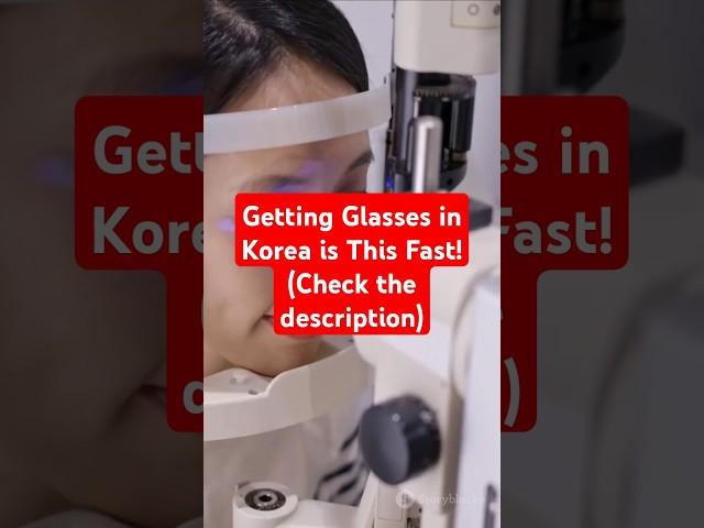 Getting Glasses in Korea is This Fast!(Check the description)