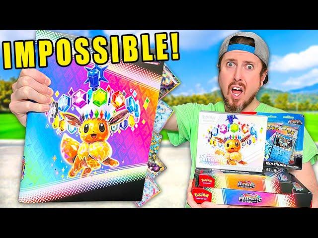 Opening EVERY Prismatic Evolutions Pack to Build My Pokémon Binder!