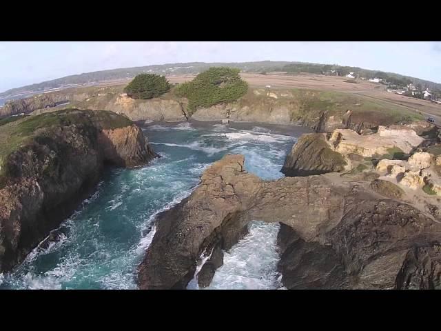 Flying my drone over Mendocino and its beautiful coastline