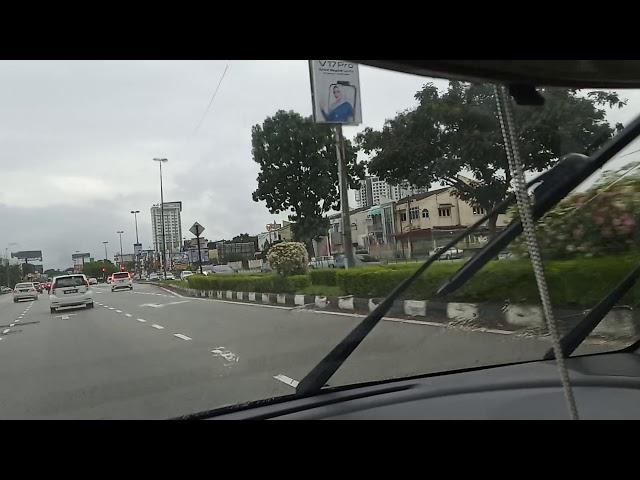 Driving around Ipoh City, Perak , Malaysia