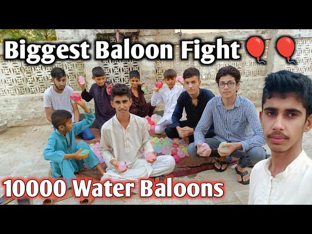 Biggest water baloon fight  Daily Dina Vlogs