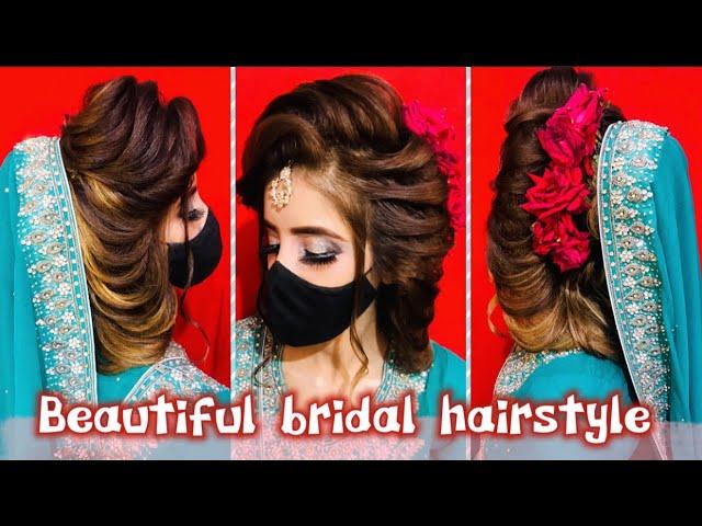 Beautiful Bridal Hairstyle | Latest Front Hairstyle with easy tricks | Wedding Hairstyle |