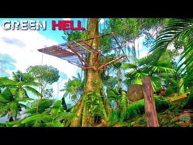 Day Two Treehouse | Green Hell Gameplay | Part 2