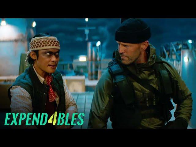 'Christmas and Decha Fight Rahmat's Forces' Scene | The Expendables 4